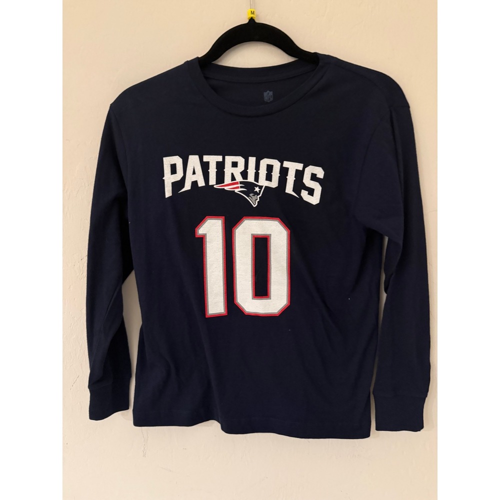 Kids NFL New England Patriots Mac Jones Long Sleeve Shirt Size M (10/12) NWT
